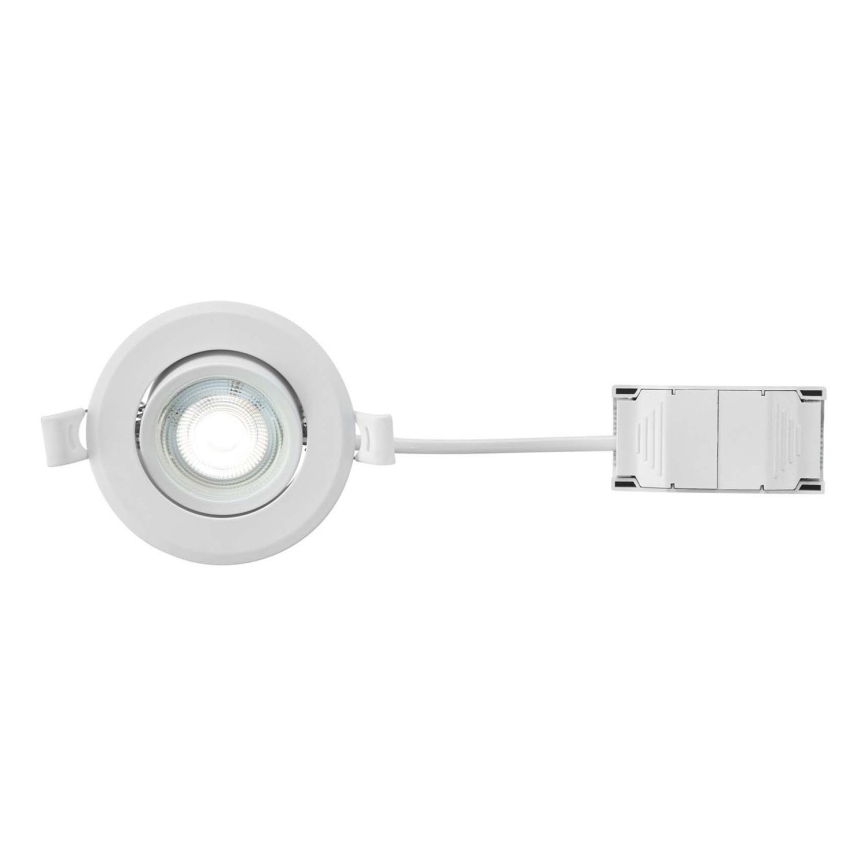 Markslöjd 108885 - LED iebūvējamais vannasistabas griestu gaismeklis ar regulējamu spilgtumu PLUTO LED/4,9W/230V CRI 90 IP44 balts