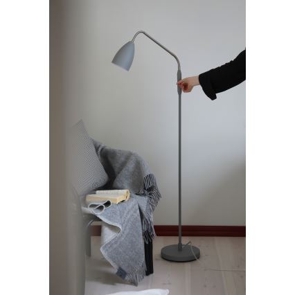 Markslöjd 108888 - LED regulējamā grīdas lampa PATRO LED/4,9W/230V CRI 90 pelēka
