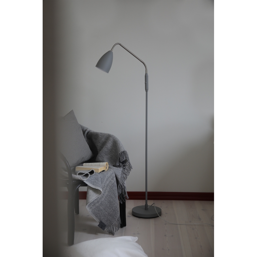 Markslöjd 108888 - LED regulējamā grīdas lampa PATRO LED/4,9W/230V CRI 90 pelēka