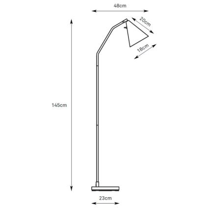Markslöjd 108890 - LED dimmējama grīdas lampa FUNIL LED/4,9W/230V CRI 90 bēša