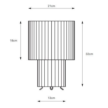 Markslöjd 108895 - Galda lampa CATIS 1xE27/60W/230V 32 cm balta