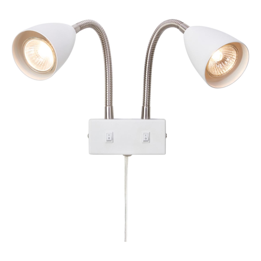 Markslöjd 108900 - Sienas virziena gaismeklis CIRO 2xGU10/7W/230V balts