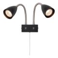 Markslöjd 108901 - Sienas prožektors CIRO 2xGU10/7W/230V melns