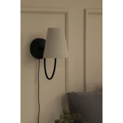 Markslöjd 108907 - Sienas lampa AMAR 1xE14/40W/230V bēša/melna
