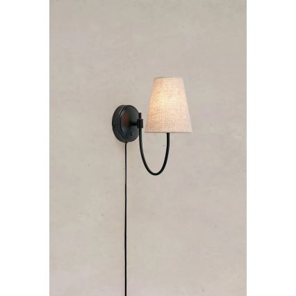 Markslöjd 108907 - Sienas lampa AMAR 1xE14/40W/230V lina/melna