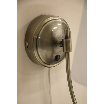 Markslöjd 108908 - Sienas lampa AMAR 1xE14/40W/230V balta/misiņš