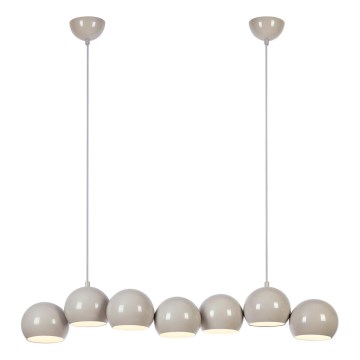 Markslöjd 108914 - Pakaramā lampa uz kabeļa CUPOLO 7xE14/40W/230V pelēka