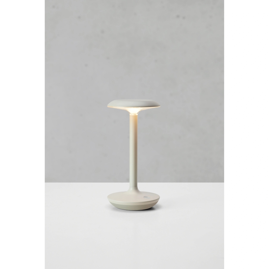 Markslöjd 108917 - LED Aptumšojama āra uzlādējams galda lampa PETIT LED/2W/1800 mAh 2200/2700/3000K IP44 pelēka