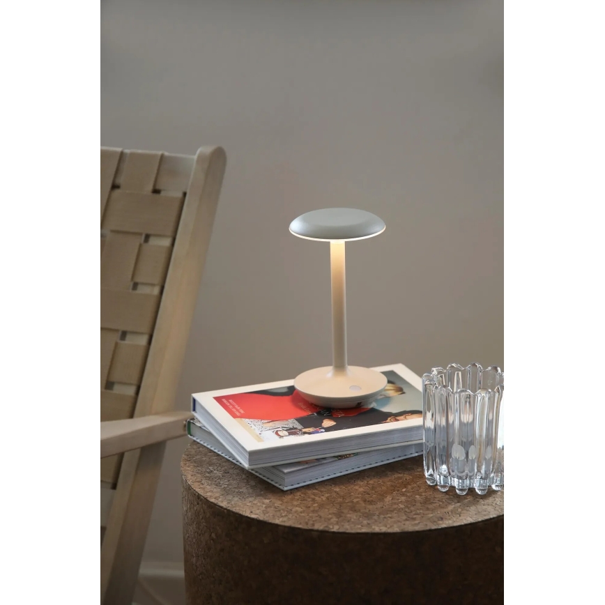 Markslöjd 108917 - LED Aptumšojama āra uzlādējams galda lampa PETIT LED/2W/1800 mAh 2200/2700/3000K IP44 pelēka
