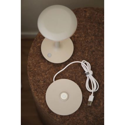 Markslöjd 108917 - LED Aptumšojama āra uzlādējams galda lampa PETIT LED/2W/1800 mAh 2200/2700/3000K IP44 pelēka