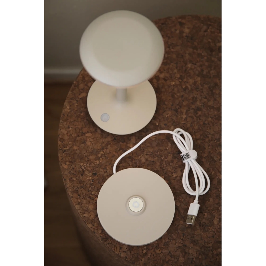 Markslöjd 108917 - LED Aptumšojama āra uzlādējams galda lampa PETIT LED/2W/1800 mAh 2200/2700/3000K IP44 pelēka