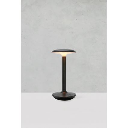 Markslöjd 108918 - LED Aptumšojama āra uzlādējams galda lampa PETIT LED/2W/1800 mAh 2200/2700/3000K IP44 melna