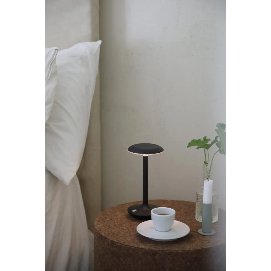 Markslöjd 108918 - LED Aptumšojama āra uzlādējams galda lampa PETIT LED/2W/1800 mAh 2200/2700/3000K IP44 melna