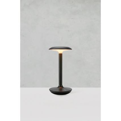 Markslöjd 108918 - LED Aptumšojama āra uzlādējams galda lampa PETIT LED/2W/1800 mAh 2200/2700/3000K IP44 melna