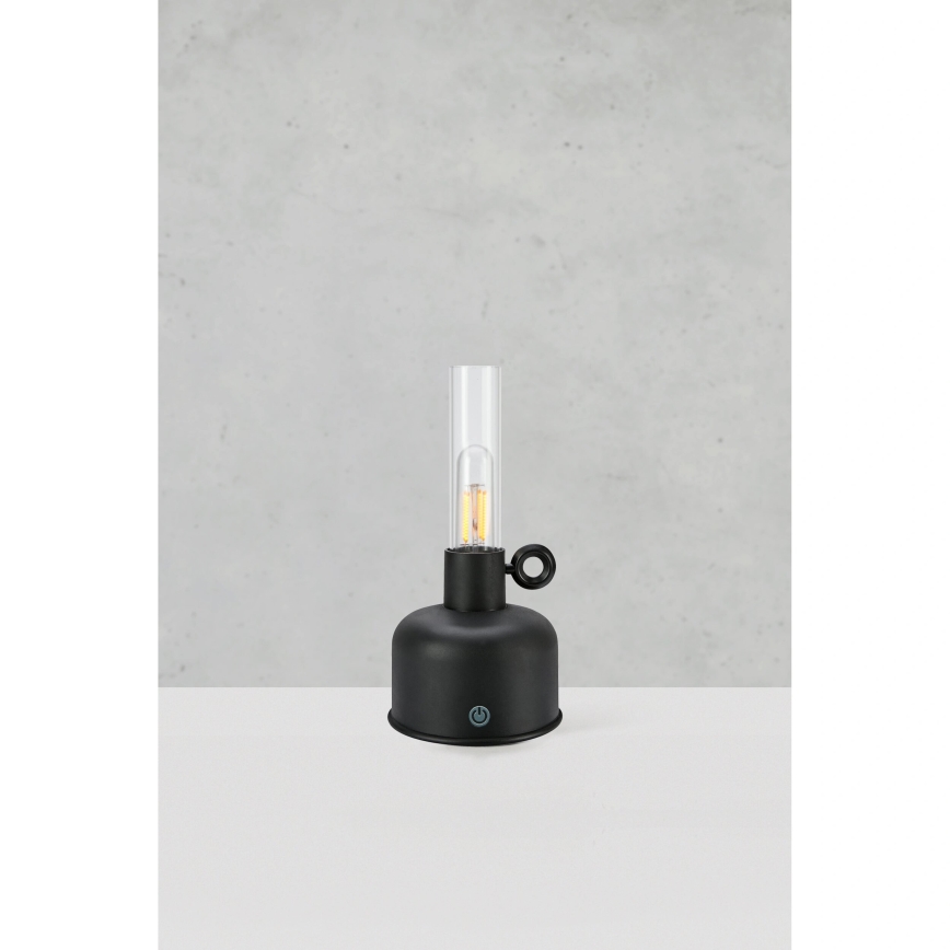 Markslöjd 108919 - LED Aptumšojama āra uzlādējams galda lampa ASTRID LED/2W/1200 mAh IP44 melna
