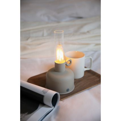 Markslöjd 108921 - LED Aptumšojama āra uzlādējams galda lampa ASTRID LED/2W/1200 mAh IP44 pelēka