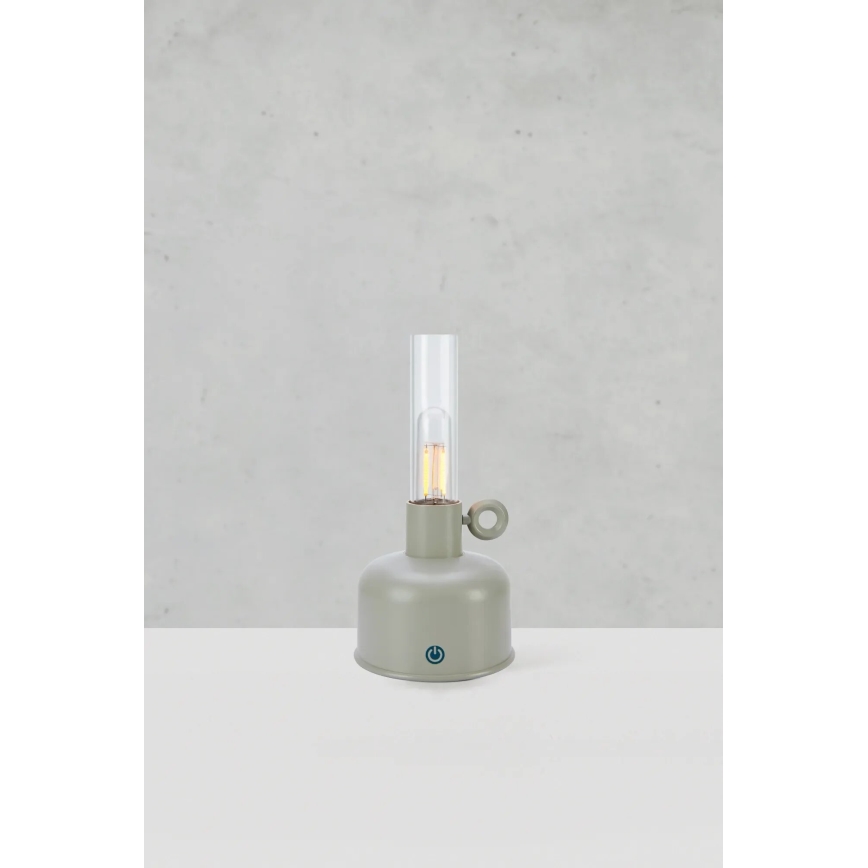Markslöjd 108921 - LED Aptumšojama āra uzlādējams galda lampa ASTRID LED/2W/1200 mAh IP44 pelēka