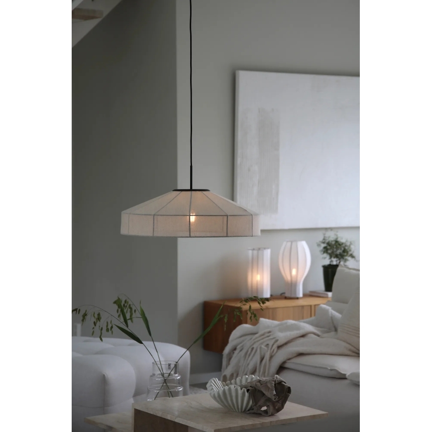 Markslöjd 108955 - Pakaramā lustra ALIA uz vada 1xE27/60W/230V Ø 57 cm krēmkrāsaina/melna