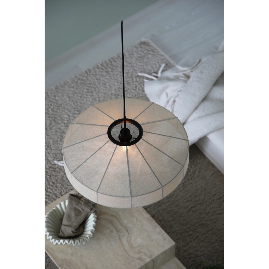 Markslöjd 108955 - Pakaramā lustra ALIA uz vada 1xE27/60W/230V Ø 57 cm krēmkrāsaina/melna