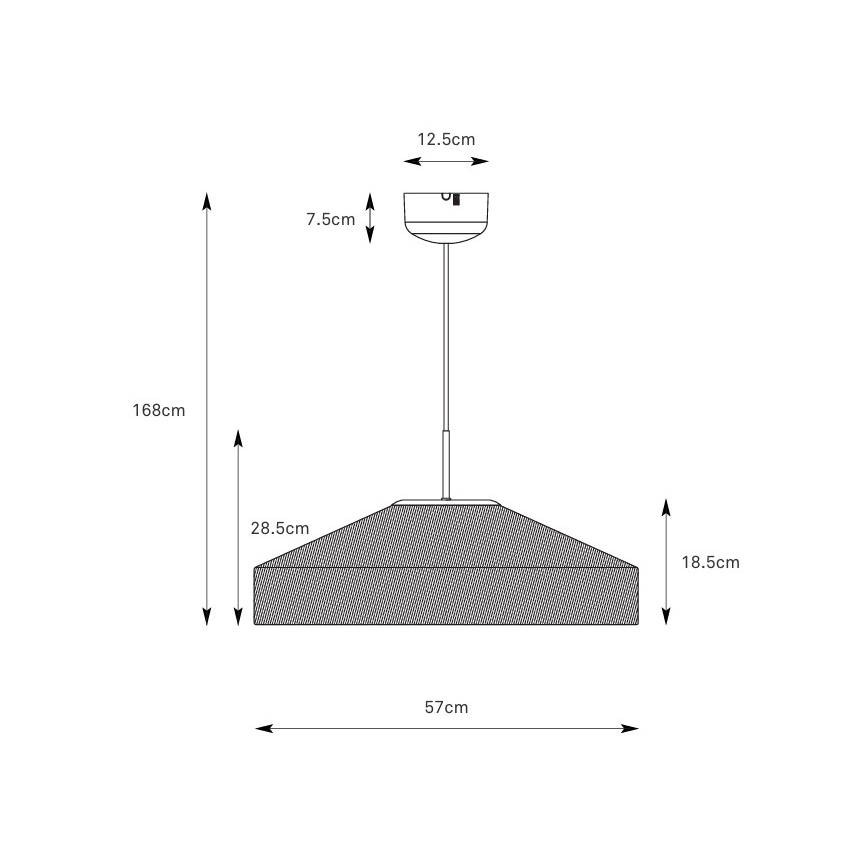 Markslöjd 108955 - Pakaramā lustra ALIA uz vada 1xE27/60W/230V Ø 57 cm krēmkrāsaina/melna