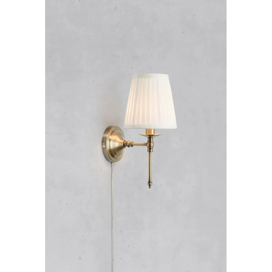 Markslöjd 108968 - Sienas lampa MANOR 1xE14/40W/230V balta/misiņš