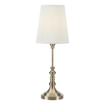 Markslöjd 108970 - galda lampa NOBLE 1xE14/40W/230V 66 cm balta/misiņš