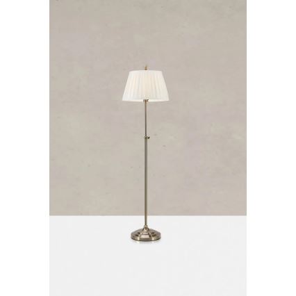 Markslöjd 108972 - Grīdas lampa OXFORD 1xE14/40W/230V balta/misiņš