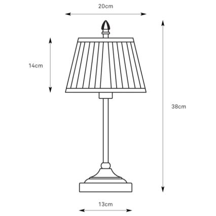 Markslöjd 108973 - Galda lampa OXFORD 1xE14/40W/230V balta/misiņš