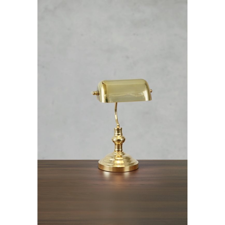 Markslöjd 108977 - Galda lampa BANKERS 1xE14/40W/230V zeltaina