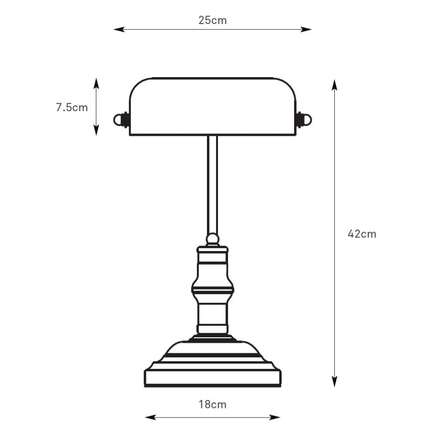 Markslöjd 108977 - Galda lampa BANKERS 1xE14/40W/230V zeltaina