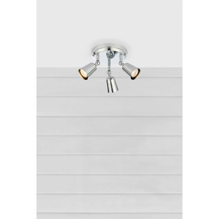 Markslöjd 108981 - Virziena gaismeklis TINY 3xGU10/7W/230V spīdīgs hroms