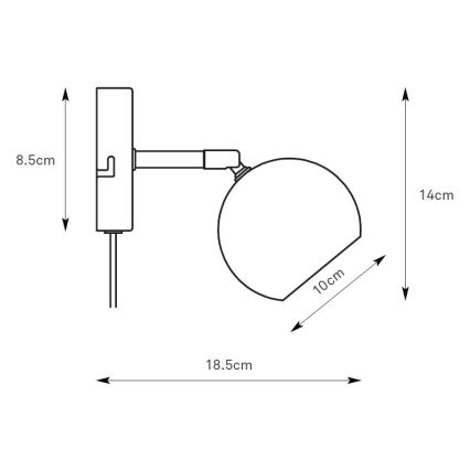 Markslöjd 108983 - Sienas virziena gaismeklis POP 1xGU10/7W/230V pelēks
