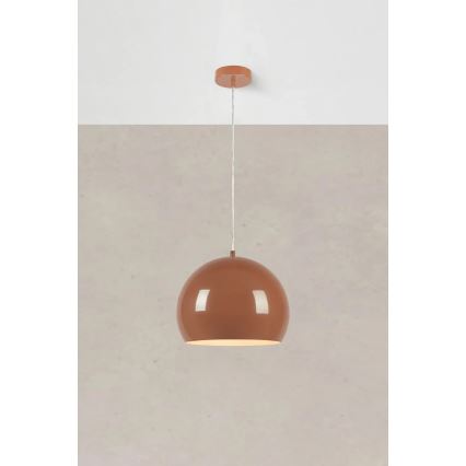 Markslöjd 108987 - pakarināmā lampa POP 1xE27/40W/230V, Ø 28 cm, brūna