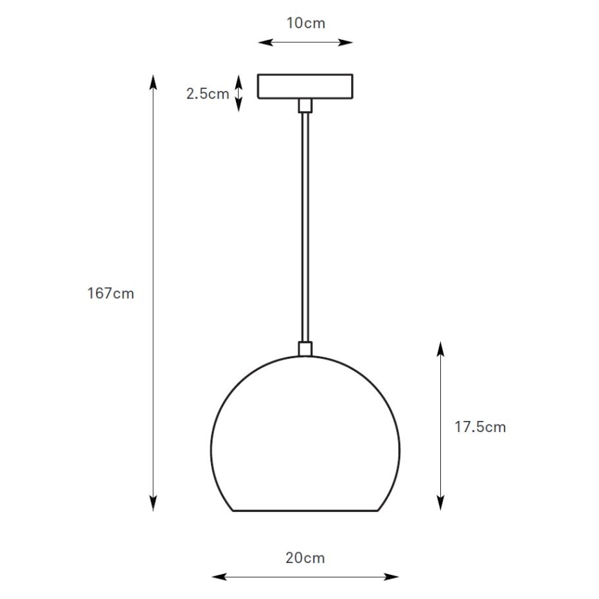 Markslöjd 108990 - POP pakaramā lampa uz vada 1xGU10/7W/230V Ø 20 cm brūna