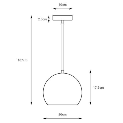 Markslöjd 108991 - Pakaramā lampa ar vadu POP 1xGU10/7W/230V Ø 20 cm zaļa