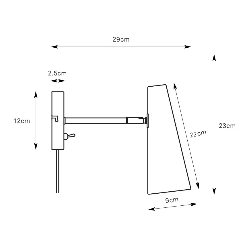 Markslöjd 108992 - Sienas lampiņa PEAK 1xE14/40W/230V pelēka