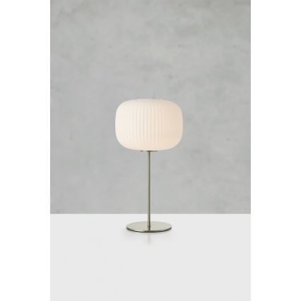 Markslöjd 109007 - Galda lampa SOBER 1xE27/40W/230V balta/matēts hroms