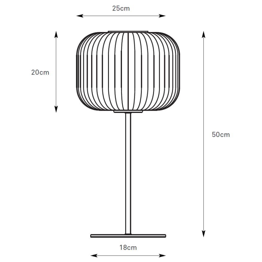 Markslöjd 109007 - Galda lampa SOBER 1xE27/40W/230V balta/matēts hroms