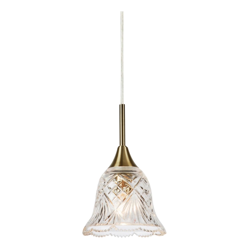 Markslöjd 109011 - LUNA pakaramais lukturis uz kabeļa 1xE14/40W/230V misiņš