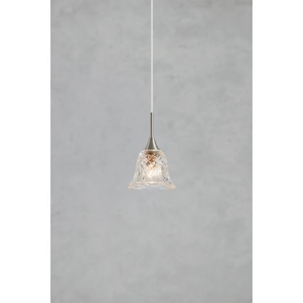 Markslöjd 109012 - pakaramā lustra LUNA uz troses, 1xE14/40W/230V, matēts hroms