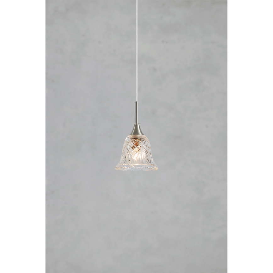 Markslöjd 109012 - pakaramā lustra LUNA uz troses, 1xE14/40W/230V, matēts hroms