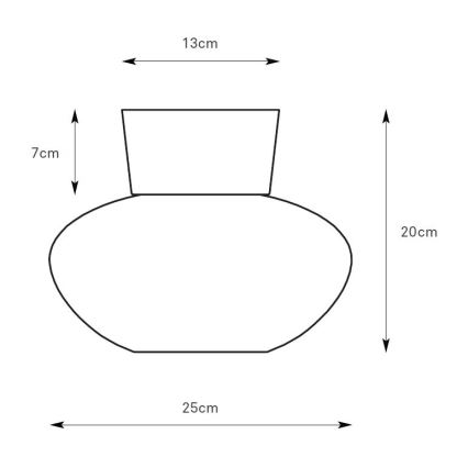Markslöjd 109025 - Griestu lampa MALAGA 1x E27/40W/230V Ø 25 cm matēts hroms