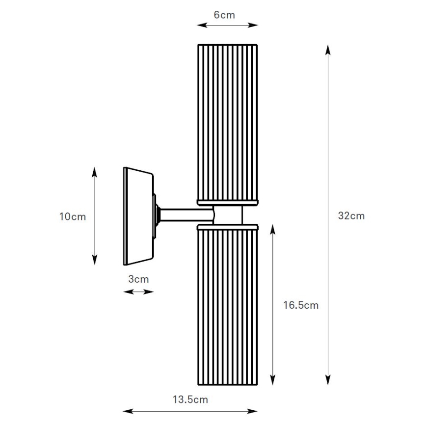 Markslöjd 109027 - Vannas istabas sienas lampa RIMINI 2xG9/20W/230V IP44 spīdīgs hroms