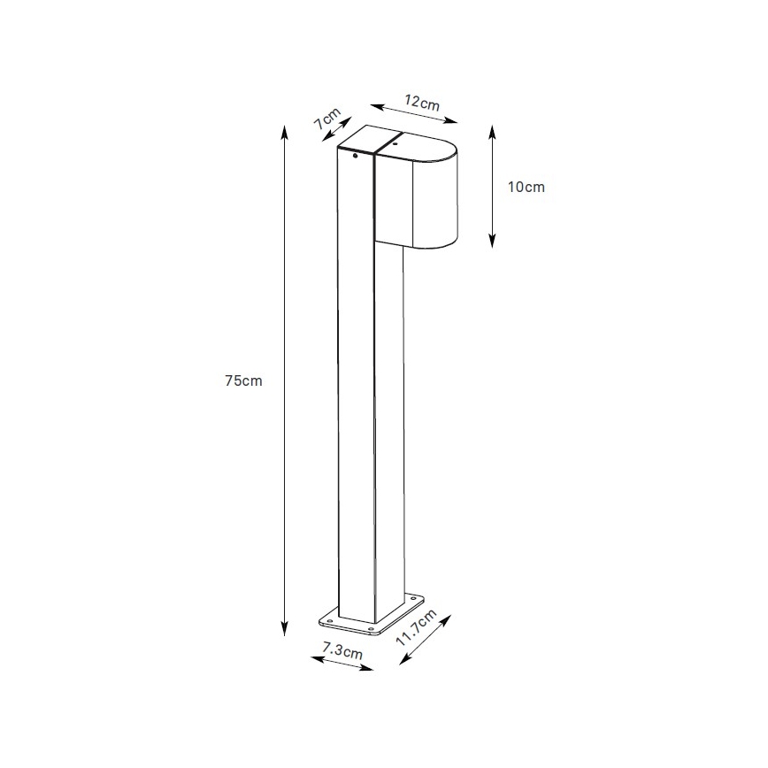 Markslöjd 109113 - LED regulējama āra lampa ALOR LED/4,9W/230V IP65 melna
