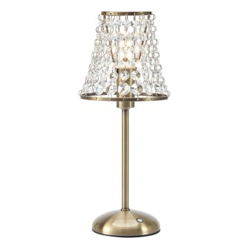 Markslöjd 109125 - LED galda lampa LIORA ar skārienvadību, ar regulējamu spilgtumu, uzlādējama, 1xE14/2W/2000 mAh, misiņš