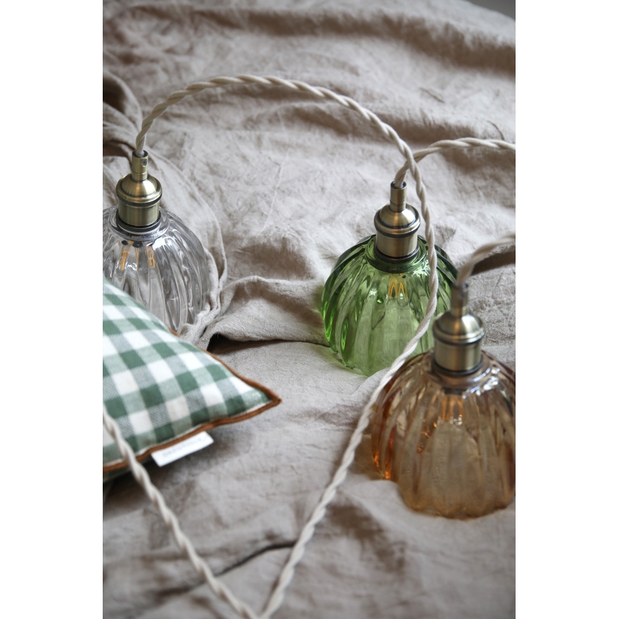 Markslöjd 109136 - GOTA karājamā lampa uz kabeļa 1xE14/40W/230V misiņš/caurspīdīgs