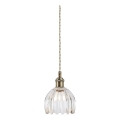 Markslöjd 109136 - Piekaramā lampa ar vadu GOTA 1xE14/40W/230V Ø 13 cm misiņš/caurspīdīgs