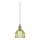 Markslöjd 109138 - Pakaramais gaismeklis uz kabeļa GOTA 1xE14/40W/230V Ø 13 cm dūmakaini zaļš/misiņš