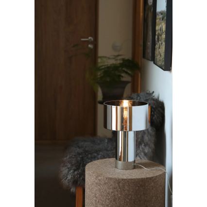 Markslöjd 109144 - Galda lampa CORIN 1xE27/60W/230V spīdīgs hroms