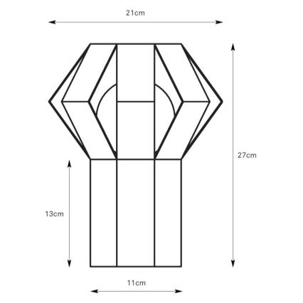 Markslöjd 109147 - Galda lampa OCTA 1xE27/60W/230V krēmkrāsaina